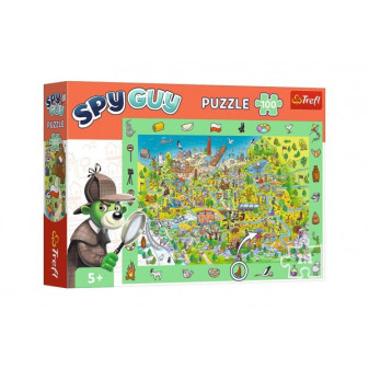 Puzzle Spy Guy - Poľsko 18,9 x13, 4cm 100 dielikov v krabici 33x23x6cm