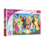 Puzzle Pôvabné princezné / Disney 100 dielikov 41x27, 5cm v krabici 29x19x4cm