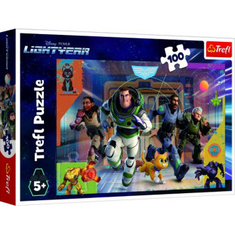 Puzzle Buzz Lightyear/Buzz Rakeťák 100 dílků 41x27,5cm v krabici 29x19x4cm
