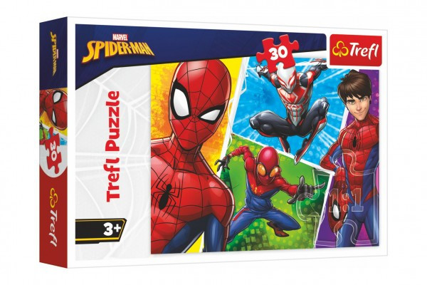 Puzzle Spiderman a Miguel/Disney 27x20cm 30 dielikov v krabičke 21x14x4cm