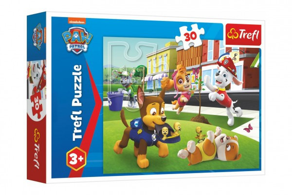 Puzzle Tlapková patrola / Paw patrol 27x20cm 30 dielikov v krabičke 21x14x4cm