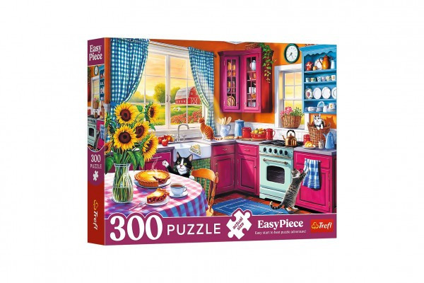 Puzzle Ráno v kuchyni 300dielikov 60x40cm v krabici 34x26x5cm