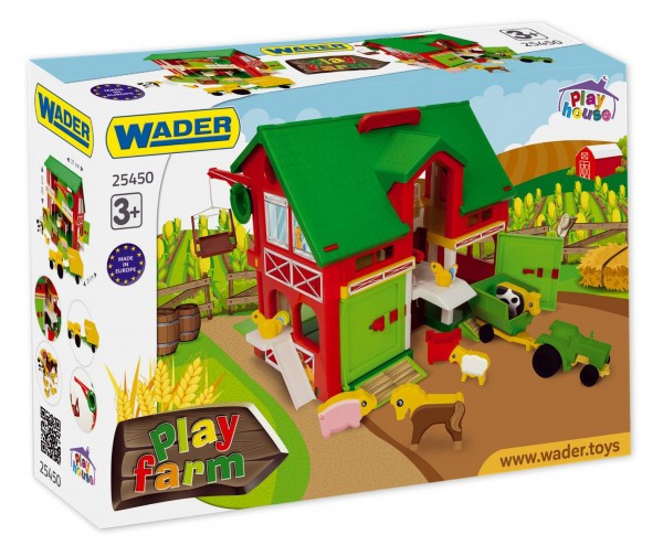 Domček Farma stajňa 40x35cm v krabici 59x40x15cm Wader