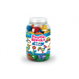 Stavebnica puzzle kocky plast 15x25cm 12m + Wader