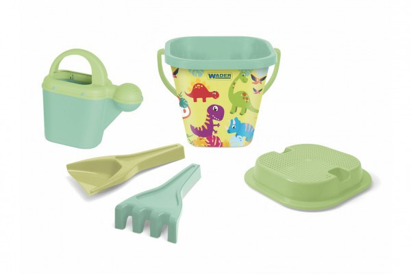 RePlay sada na piesok dinosaurus plast vedro s doplnkami v sieťke 19x26x19cm 12m+ Wader