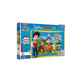 Puzzle 104 XL Super Shape Priatelia šteniat Tlapková patrola / Paw patrol 60x40cm v krabici 40x27x6cm