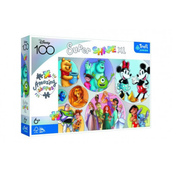 Puzzle Farebný svet Disney 160 XL Super Shape 60x40cm v krabici 40x27x6cm