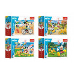 Minipuzzle 54 dielikov Mickey Mouse Disney/ Deň s priateľmi 4 druhy v krabičke 9x6,5x4cm