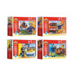 Minipuzzle miniMAXI 20 dielikov Hrdinský Požiarnik Sam 4 druhy v krabičke 11x8x4cm
