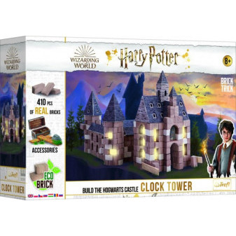 Stavějte z cihel Harry Potter - Hodinová věž stavebnice Brick Trick v krabici 40x27x9cm