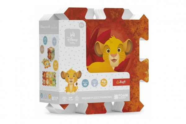 Penové puzzle Leví kráľ 32x32x1cm 0m+