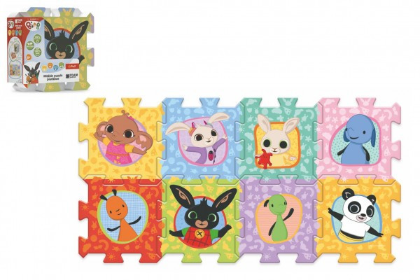 Penové puzzle Bing Bunny 32x32x1, 5cm 8ks vo fólii 0m+