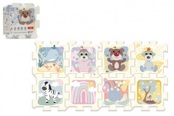 Penové puzzle Babies and the Bear 32x32x1cm 8ks vo fólii 0m+