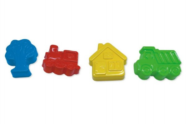 Formičky Bábovky na piesok plast 16cm asst 12m + Wader