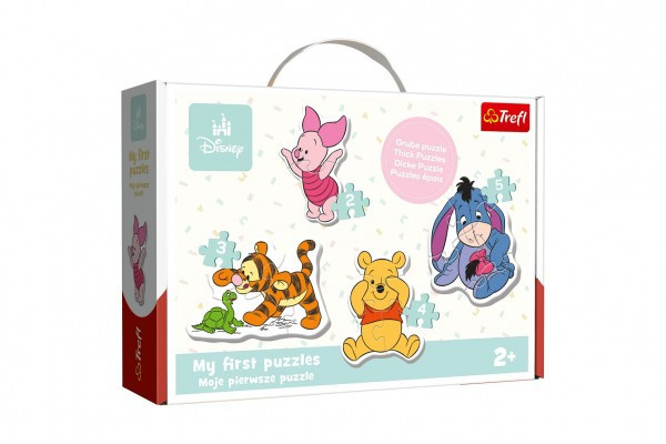 Baby puzzle Medvedík Pú a priatelia 14 dielikov v krabici 27x19cm 24m+