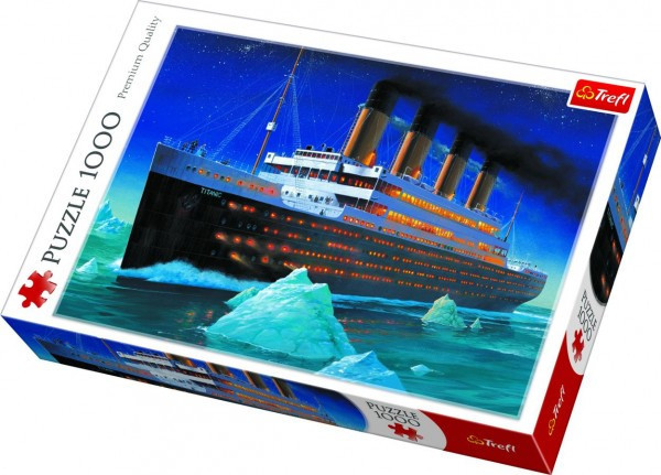 Puzzle Titanic 1000 dielikov v krabici 40x27x6cm