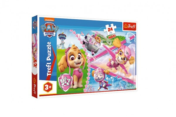 Puzzle MAXI Paw Patrol/Tlapková patrola Hrdinská Skye 24 dielikov v krabici 40x27x4, 5cm