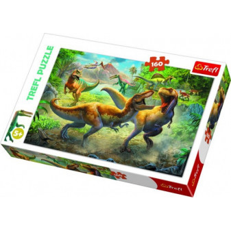 Puzzle Dinosauři/Tyranosaurus 41x27,5cm 160 dílků v krabici 29x19x4cm