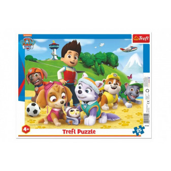 Puzzle doskové Paw Patrol/Tlapková patrola na stope 37x29cm 25 dielikov vo fólii