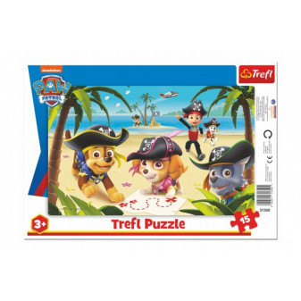 Puzzle doskové Priatelia z Tlapkovej patroly/Paw Patrol 33x23cm 15 dielikov