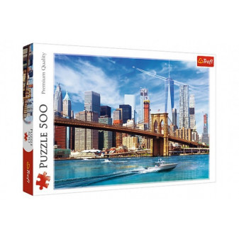 Puzzle Výhľad na New York 500 dielikov 58x34cm v krabici 40x26,5x4,5cm