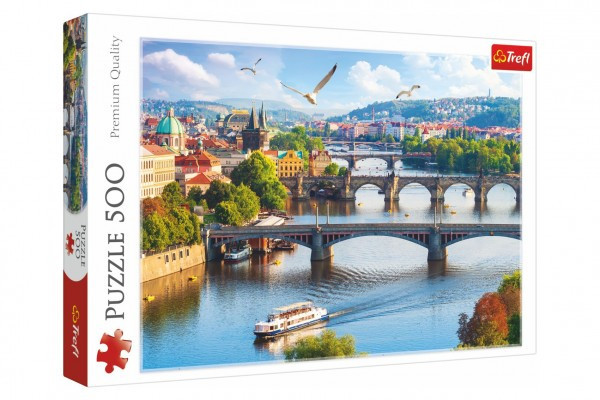 Puzzle Praha, Česká Republika 500 dielikov 48x34cm v krabici 40x27x4, 5cm