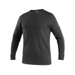 Tričko CXS PETR, dlhý rukáv, čierne, veľ. 4XL