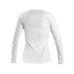 Tričko CXS MARY, dámske, výstrih do V, dlhý rukáv, biela, vel. 4XL