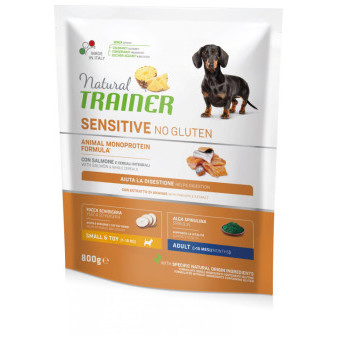 Trainer Nature Sensitive No glutén Adult Mini losos 800g