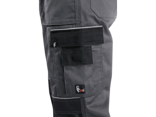 Nohavice CXS ORION TEODOR, skrátený variant, zimný, pánsky, šedo-čierny, vel. 52-54