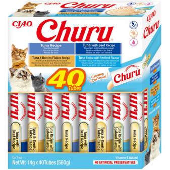 Churu cat mäsové pyré mix - tuniak 560g (BAL.)