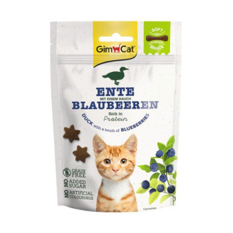 Gimcat Soft Snacks Kačica s čučoriedkami 60g