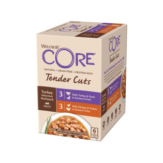Kapsička Wellness Core Cat Tender Multipack morčacie výber 510g