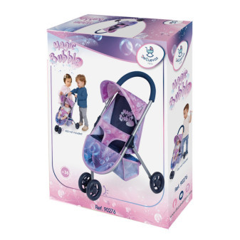 DeCuevas 90276 Športový kočík pre bábiky trojkolesový Magic Bubble 2024 - 55 cm
