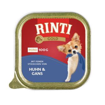 Paštéta RINTI GOLD Mini kura + hus 100g