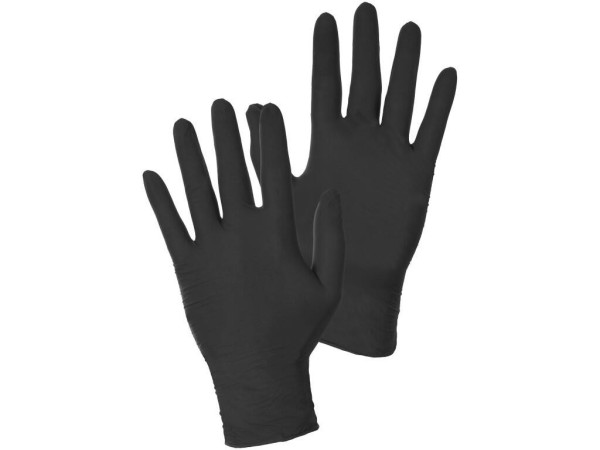 Rukavice CXS STERN BLACK, jednorazové, nitrilové