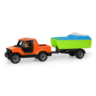 Auto Truckies Pickup s vozíkom a loďkou