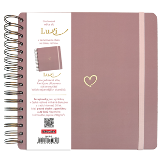 Scrapbook Luxi - 210x210 - lamino - staroružová