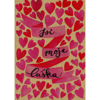 Prianiečko BeBechy - recyklovaný papier - Láska