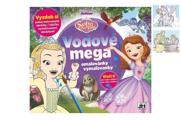 Vodové mega omaľovánky Maľuj vodou! Sofia Prvá 33x29cm