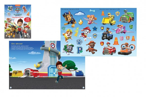 Samolepková knižka Tlapková patrola/Paw Patrol 21,5x27,5cm