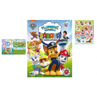 Zošit Zábava so samolepkami Tlapková patrola/Paw patrol A4 22x28cm