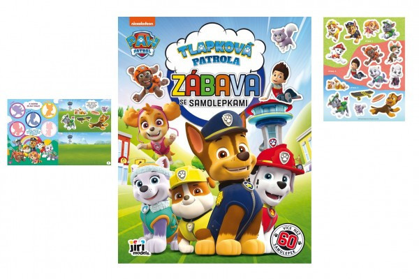 Zošit Zábava so samolepkami Tlapková patrola/Paw patrol A4 22x28cm