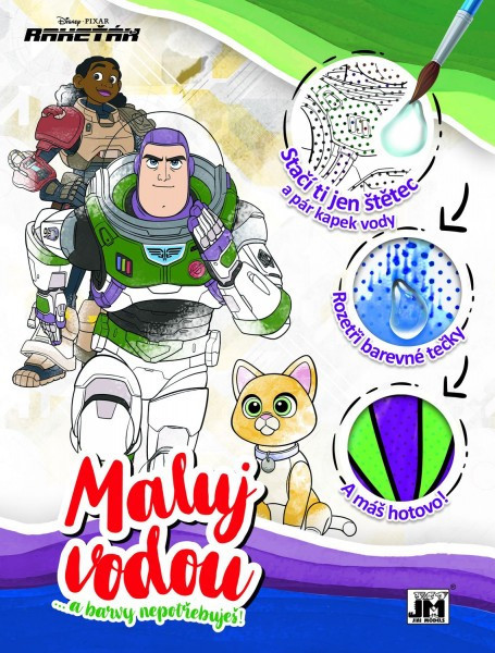 Maľovanky Maľuj vodou! Buzz Rakeťák 22x29cm