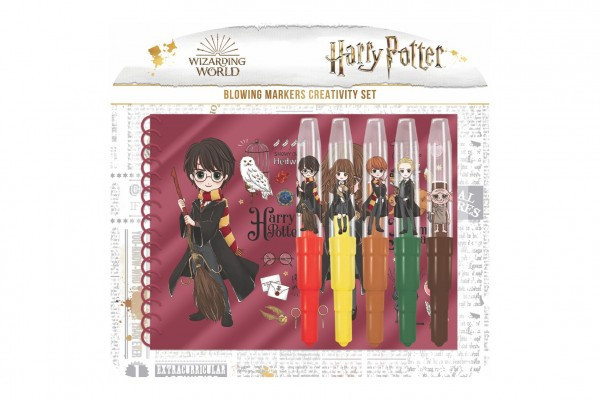 Fixy fúkacie 5ks s notesom Harry Potter na karte 31x29cm