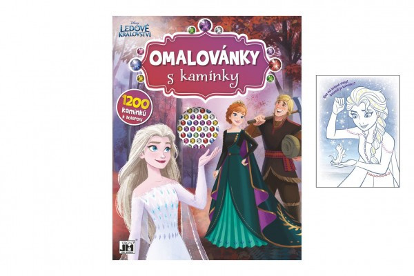 Omaľovánky s kamienkami Ľadové kráľovstvo/Frozen A4 21,5x28cm