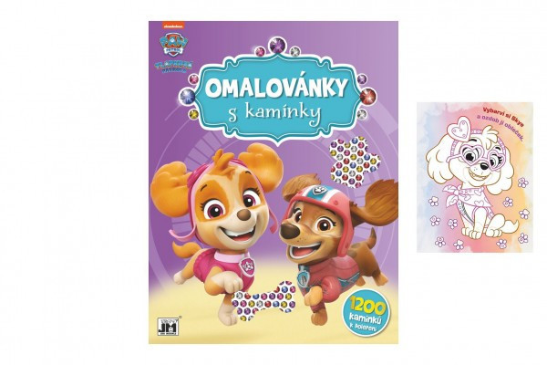 Omaľovánky s kamienkami Tlapková patrola/Paw patrol A4 21x28cm