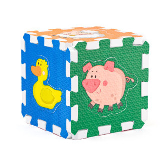 Penové puzzle so zvieratkami 6 ks