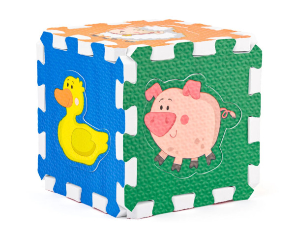 Penové puzzle so zvieratkami 6 ks