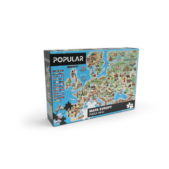 Puzzle - Mapa Európy 160 ks - SK